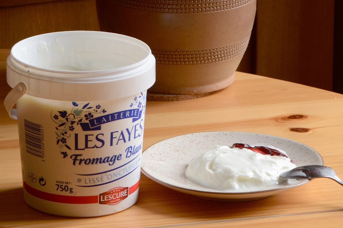 Fromage blanc, photographed