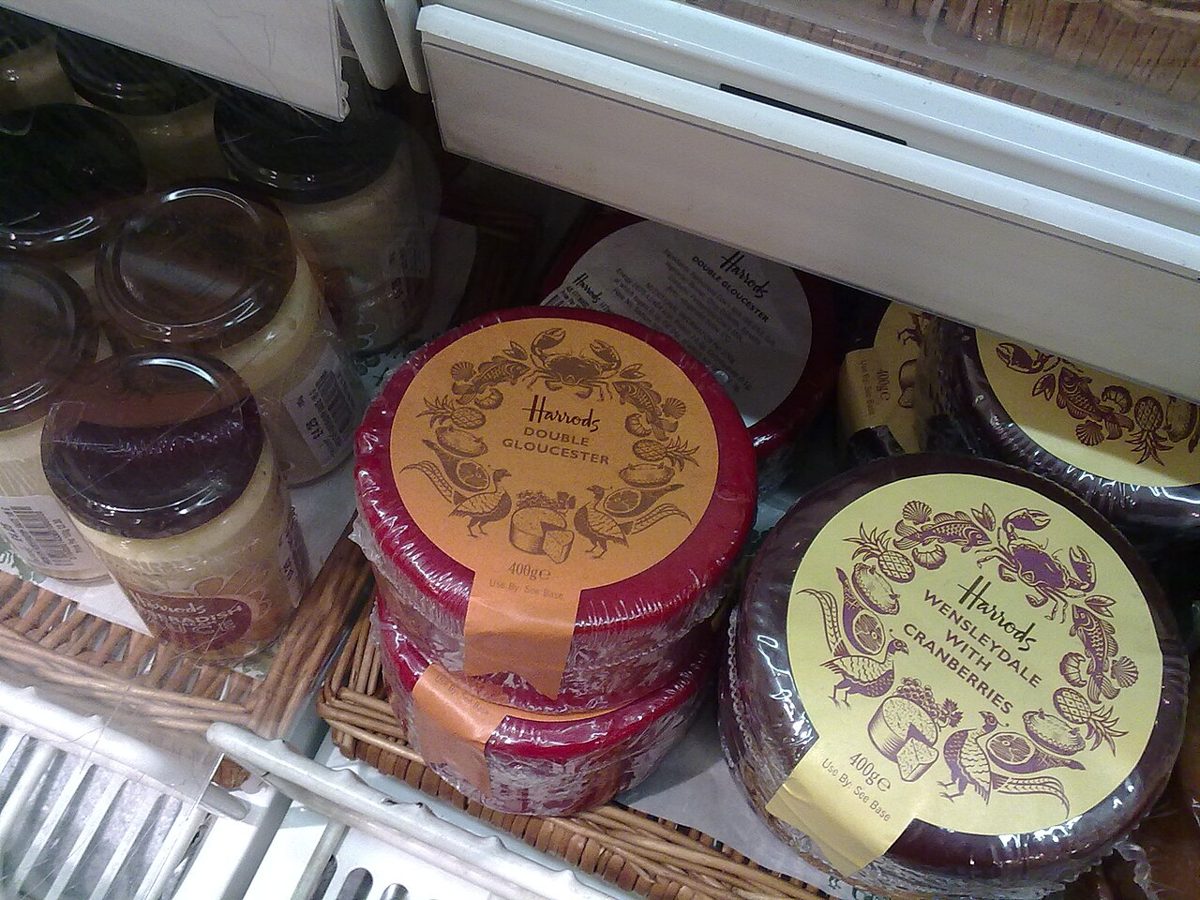 Gloucester cheese, photographed