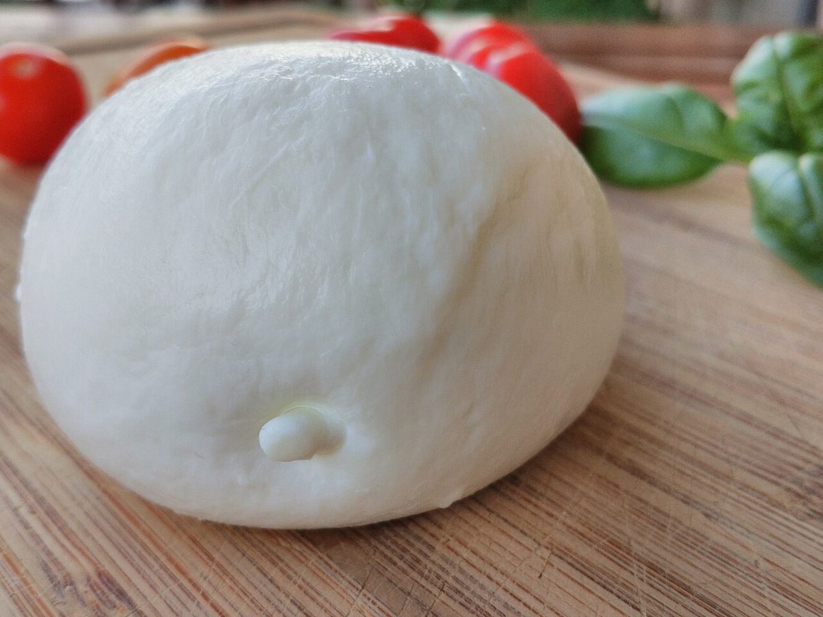 Mozzarella di Bufala Campana, photographed