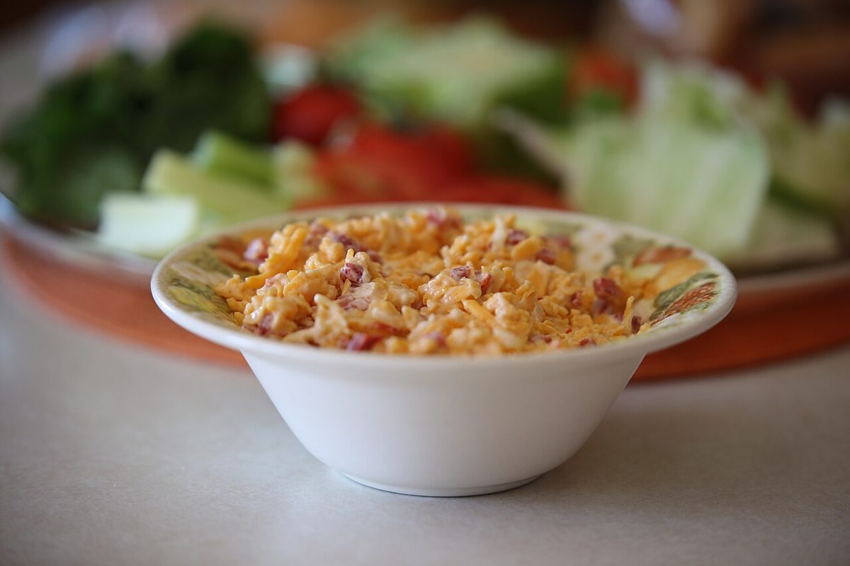 Pimento cheese, photographed