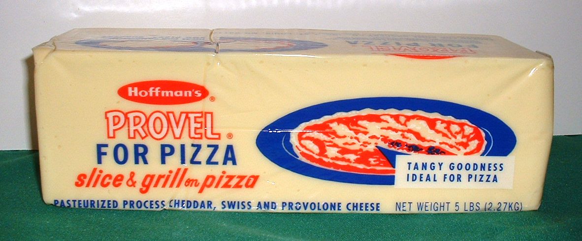 Provel cheese, photographed